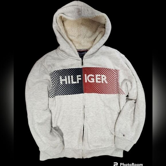 Tommy Hilfiger full zip sherpa lined hoodie - Picture 1 of 3